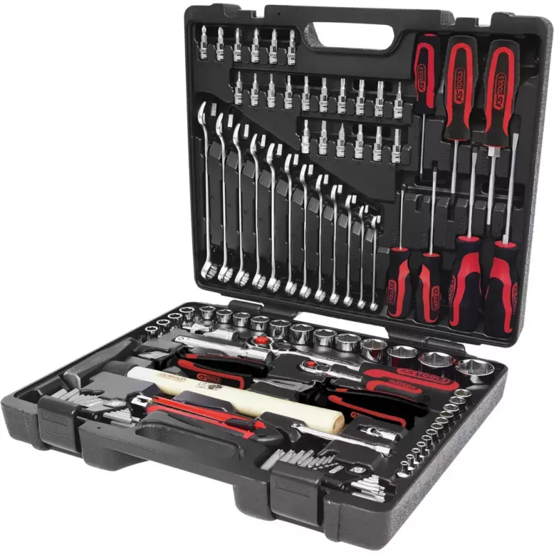 KS Tools CHROMEplus 1/4" + 1/2" yleistyökalusarja, 97 kpl (918.0797)