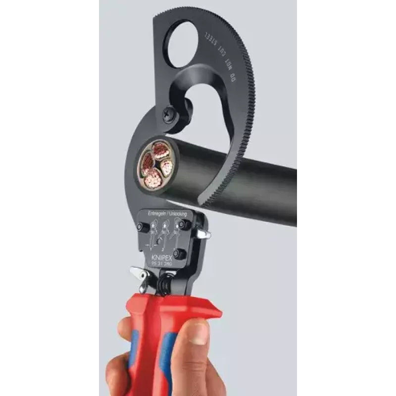 Käsikäyttöinen kaapelileikkuri Knipex 95 36 250
