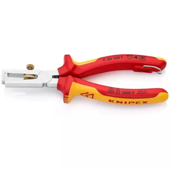 Knipex 11 06 160 T eristetyt kuorintapihdit avautumisjousella, 160 mm