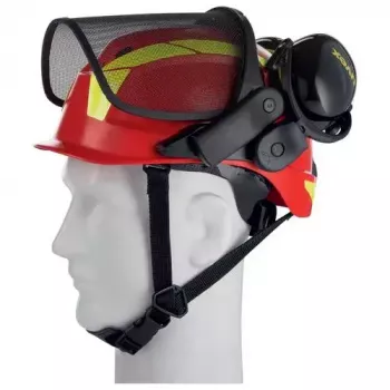 Turvapäähine Uvex 9774238 suuritiheyspolyeteeni HDPE punainen keltainen