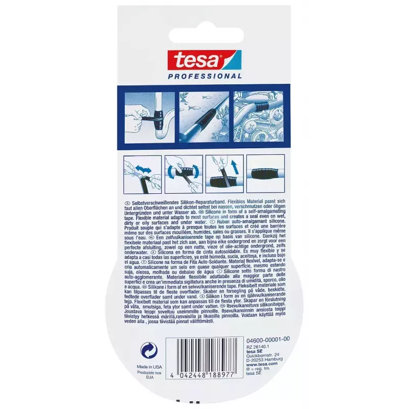 Tiivistysnauha TESA 04600-00001-00 musta 3 m