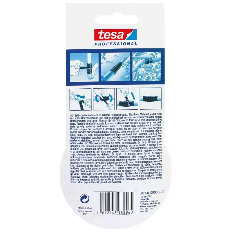 Tiivistysnauha TESA 04600-00000-00 läpinäkyvä 3 m
