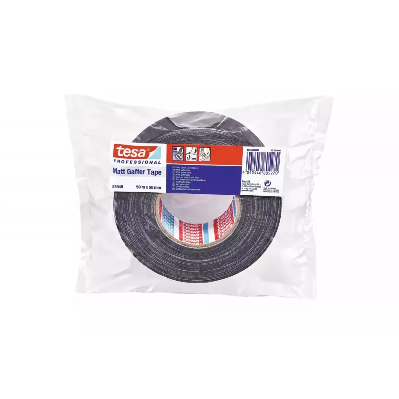 Teippi Tesa 53949 kumi musta 50 m