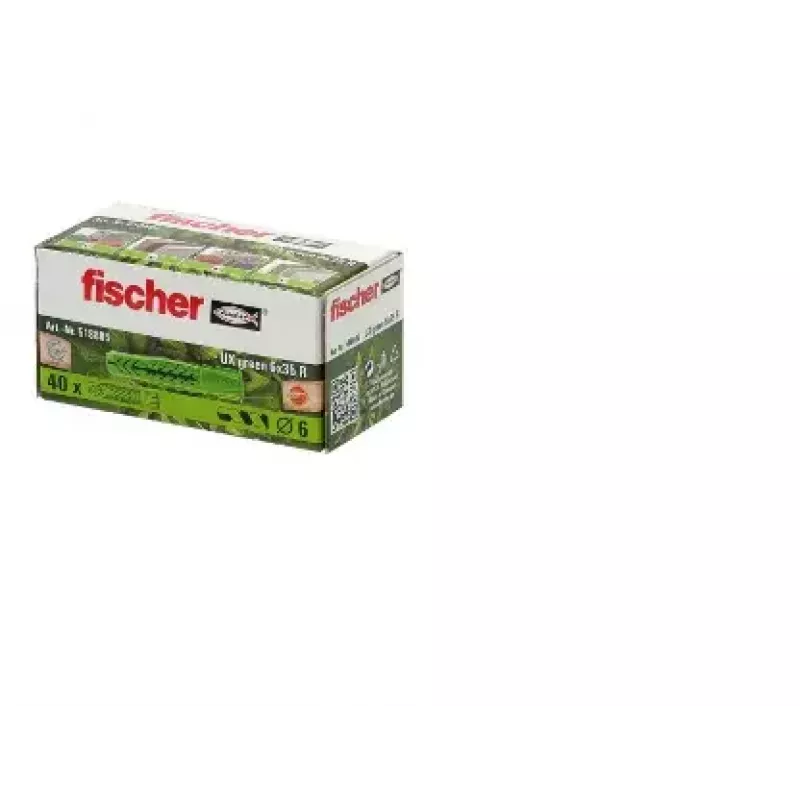 Seinäproppu Fischer yleisproppu UX vihreä 6 x 35 R