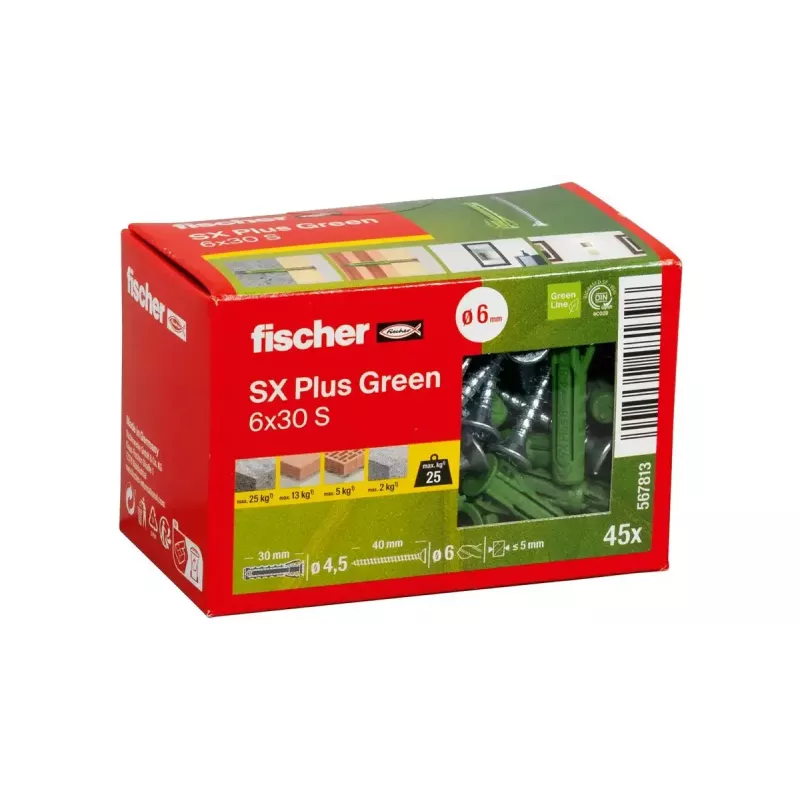 Ruuri- ja proppusarja Fischer 567813 45 kpl vihreä