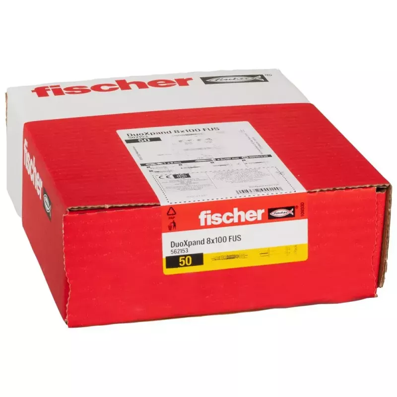 Laajeneva ankkuri Fischer 562153 100 mm nailon 50 kpl