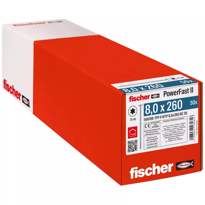 Ruuvi/pultti Fischer 568169 50 kpl