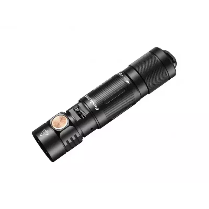 Fenix E05R taskulamppu musta käsitaskulamppu LED duralumiini IP68 30 h