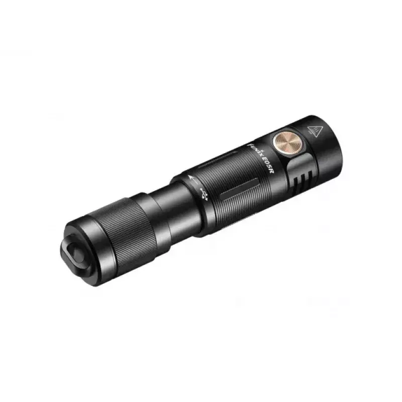 Fenix E05R taskulamppu musta käsitaskulamppu LED duralumiini IP68 30 h