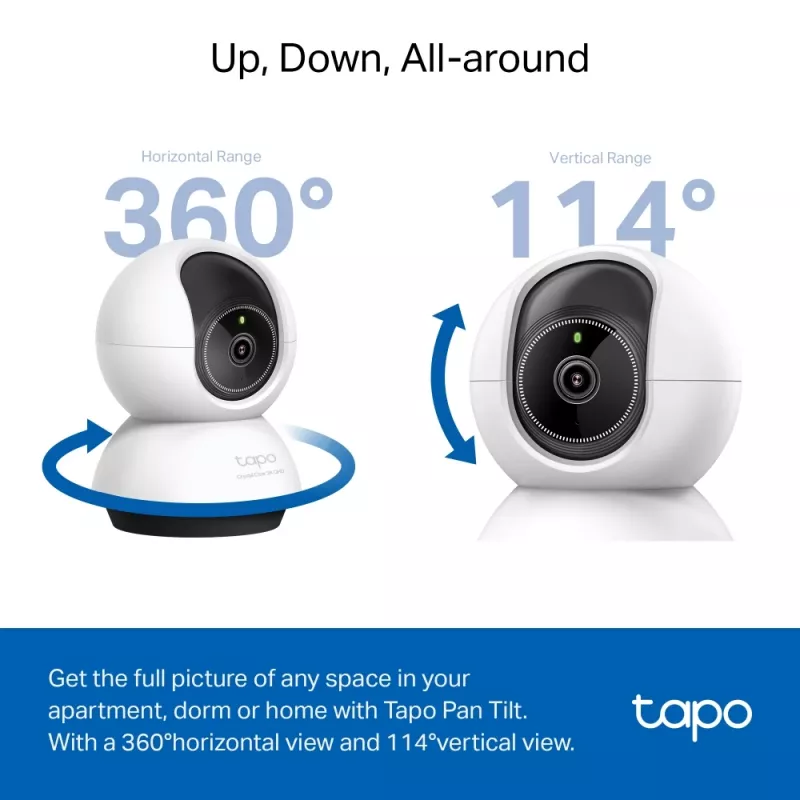 TP-Link TC72 valvontakamera lamppu IP-valvontakamera sisäkäyttöön 2560 x 1440 pikseliä katto/pöytä