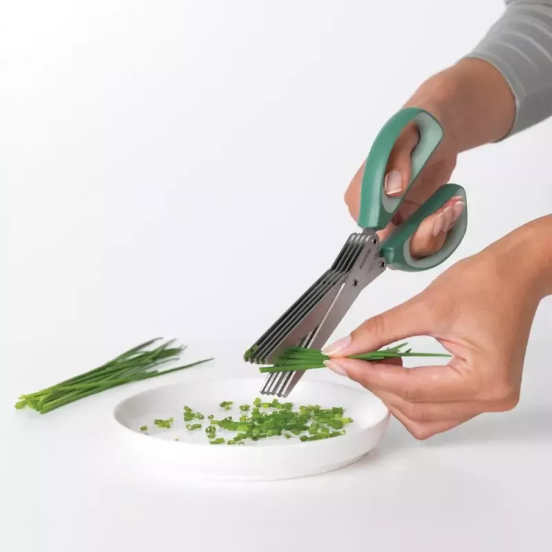 Keittiösakset Brabantia Tasty+ 225 mm vihreä yrtit