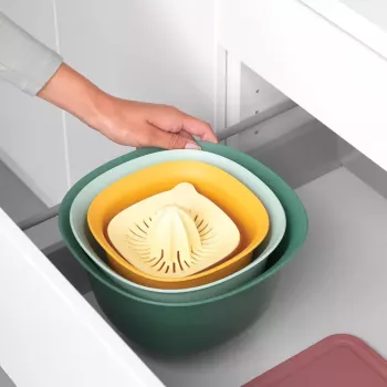 Sarja Brabantia Tasty+ pinottava 3,2L sininen vihreä keltainen