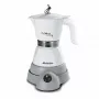 Ariete 1358 Moka Aroma – sähköinen mokapannu 2/4 kupille – langaton alusta – automaattinen virrankatkaisu – lämmönpito 30 min – 400 W – valkoinen