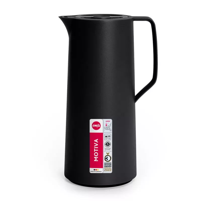 EMSA Motiva yksittäinen teekannu 1000 ml musta