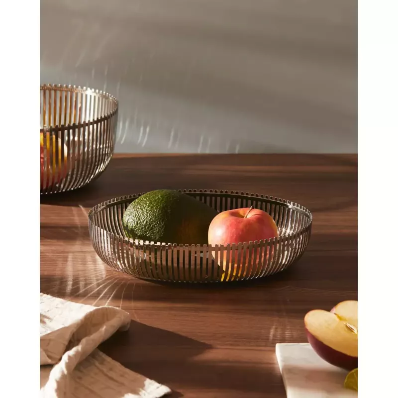 Alessi PCH06/26 soikea kori, kiillotettu ruostumaton teräs, 26 cm