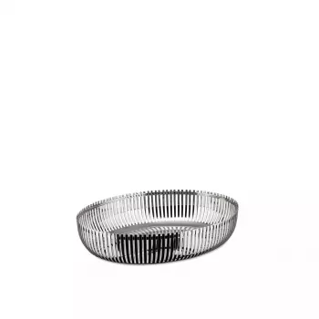 Alessi PCH06/26 soikea korikulho, kiillotettu ruostumaton teräs, 26 cm