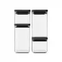 Neliömäinen muovirasialaatikko Brabantia Tasty+