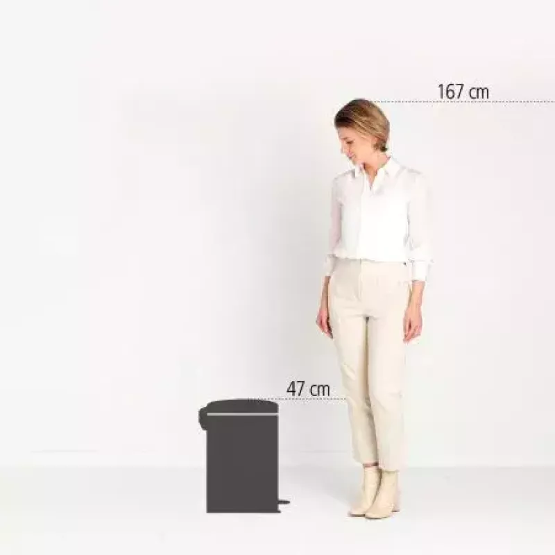 Brabantia NewIcon 20 L pyöreä beige roskis