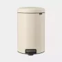 Brabantia NewIcon 20 L pyöreä beige roskis