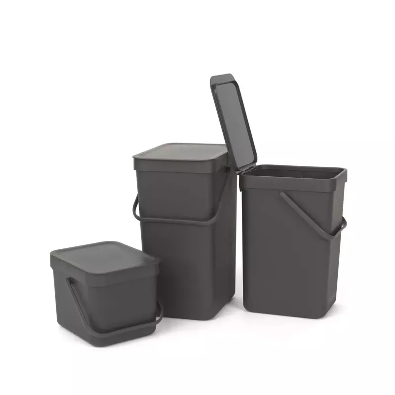 Jäteastia Brabantia 109720 6L suorakaiteen muotoinen harmaa