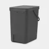 Brabantia 129940 jäteastia 25 l suorakaiteen muotoinen muovi harmaa