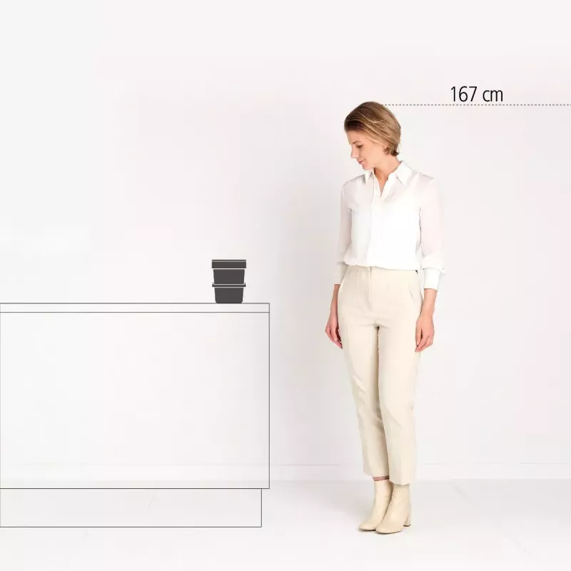 Brabantia Sort & Go jäteastia 3 l vihreä leveys 188 mm syvyys 139 mm korkeus 181 mm