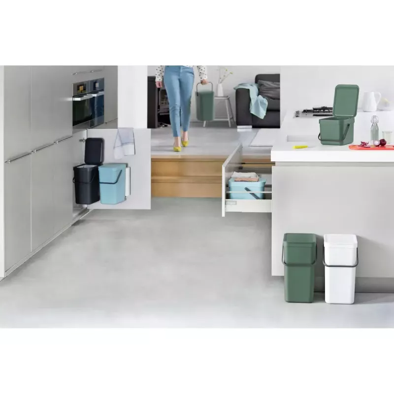 Brabantia Sort & Go 6 l harmaa jäteastia 200x245x181 mm
