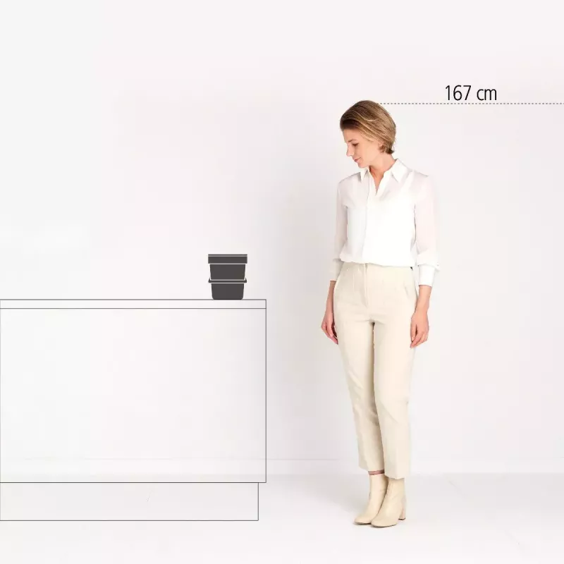 Brabantia Sort & Go 6 l harmaa jäteastia 200x245x181 mm