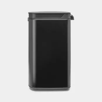 Brabantia Bo 4 l jäteastia suorakaiteen muotoinen, teräskotelo, musta, 200×172×272 mm