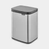 Brabantia Bo 4 l jäteastia suorakaiteen muotoinen teräs musta 22 28 49