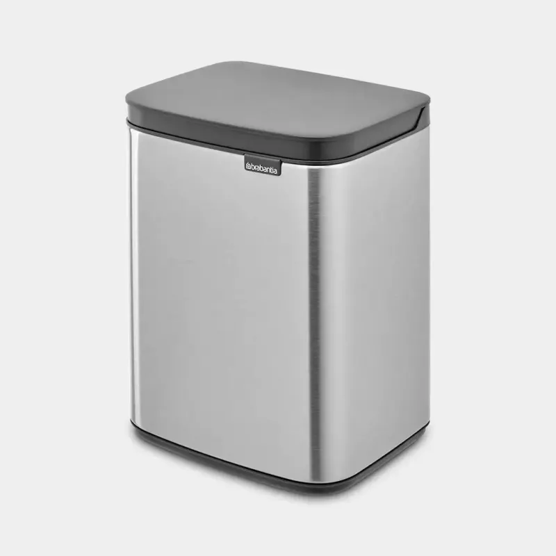 Brabantia Bo 4 l jäteastia suorakaiteen muotoinen teräs musta 22 28 49