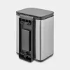 Brabantia Bo 4 l jäteastia suorakaiteen muotoinen teräs musta 22 28 49
