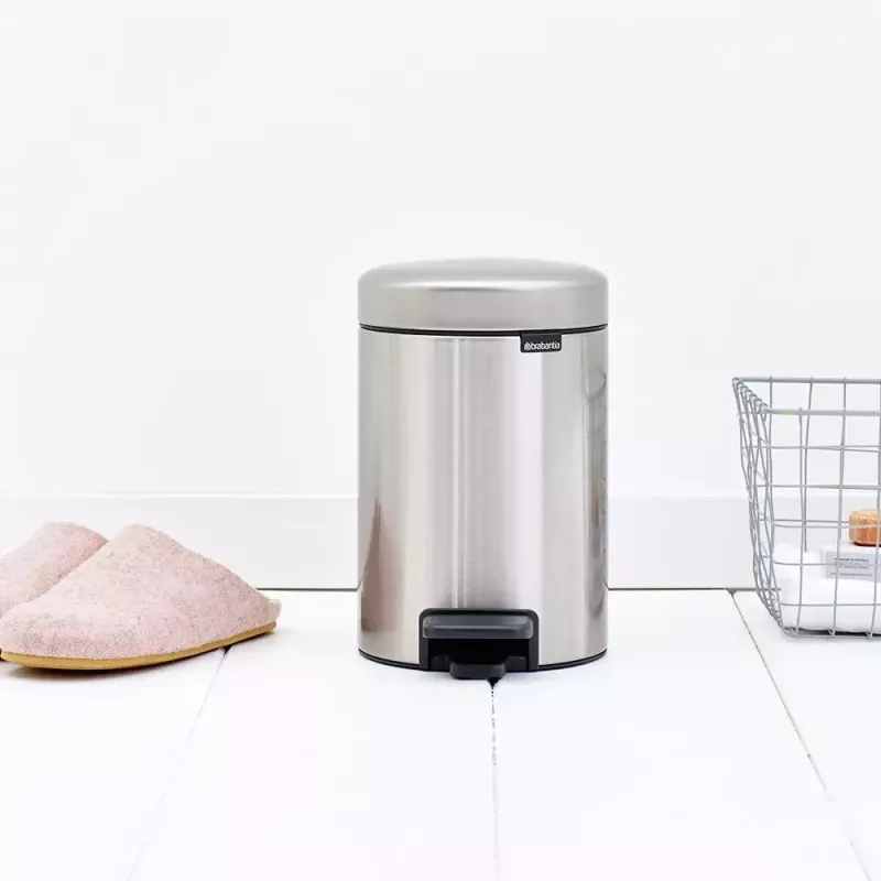Brabantia newIcon poljinjäteastia pyöreä harjattu teräs