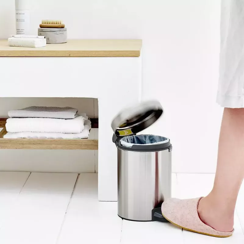Brabantia newIcon poljinjäteastia pyöreä harjattu teräs