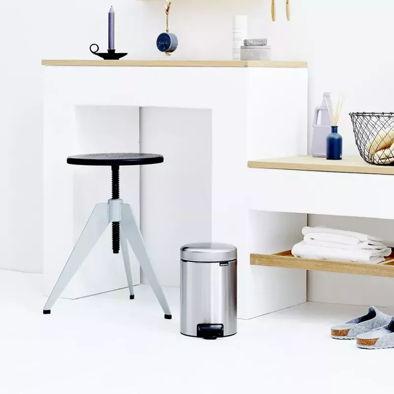 Brabantia newIcon poljinjäteastia pyöreä harjattu teräs