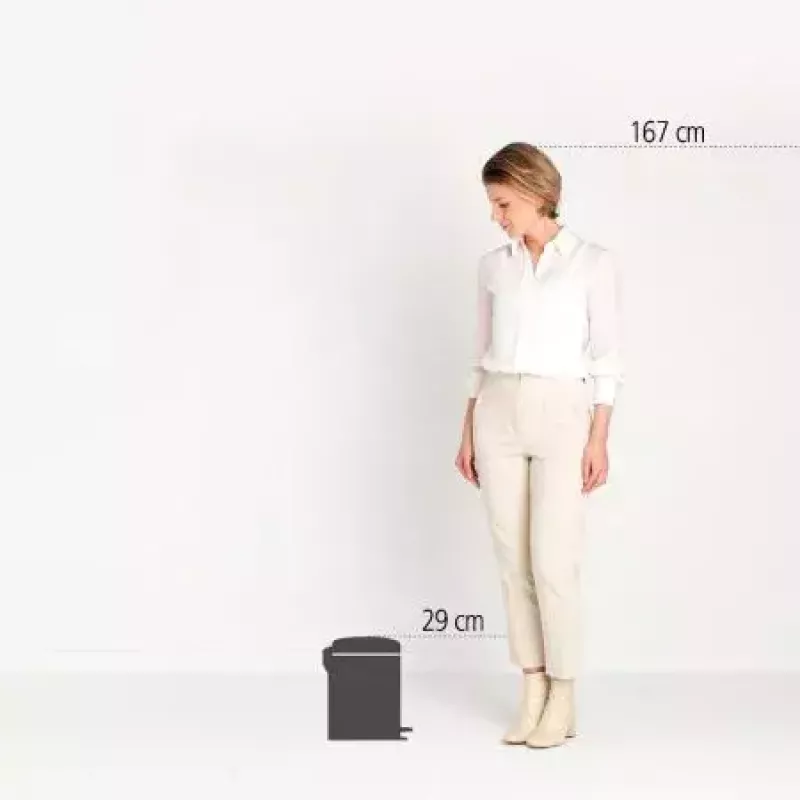 Brabantia NewIcon 5 l pyöreä beige jäteastia