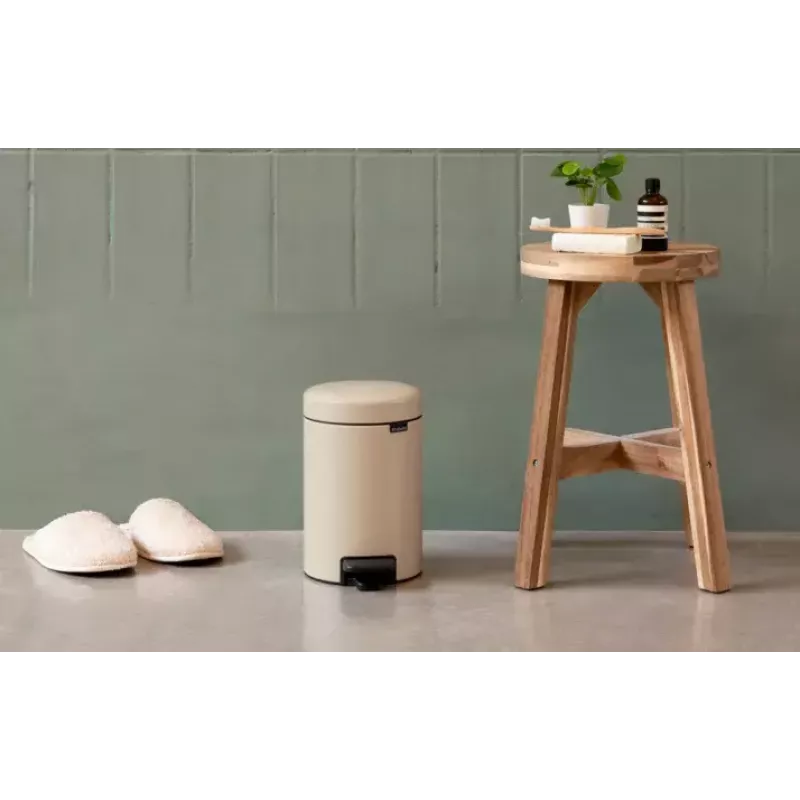 Brabantia NewIcon 5 l pyöreä beige jäteastia