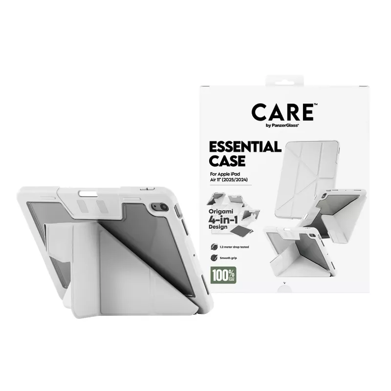PanzerGlass CARE™ by Essential Case vaaleanharmaa iPad Air 11 tuumaa (2024-2026)