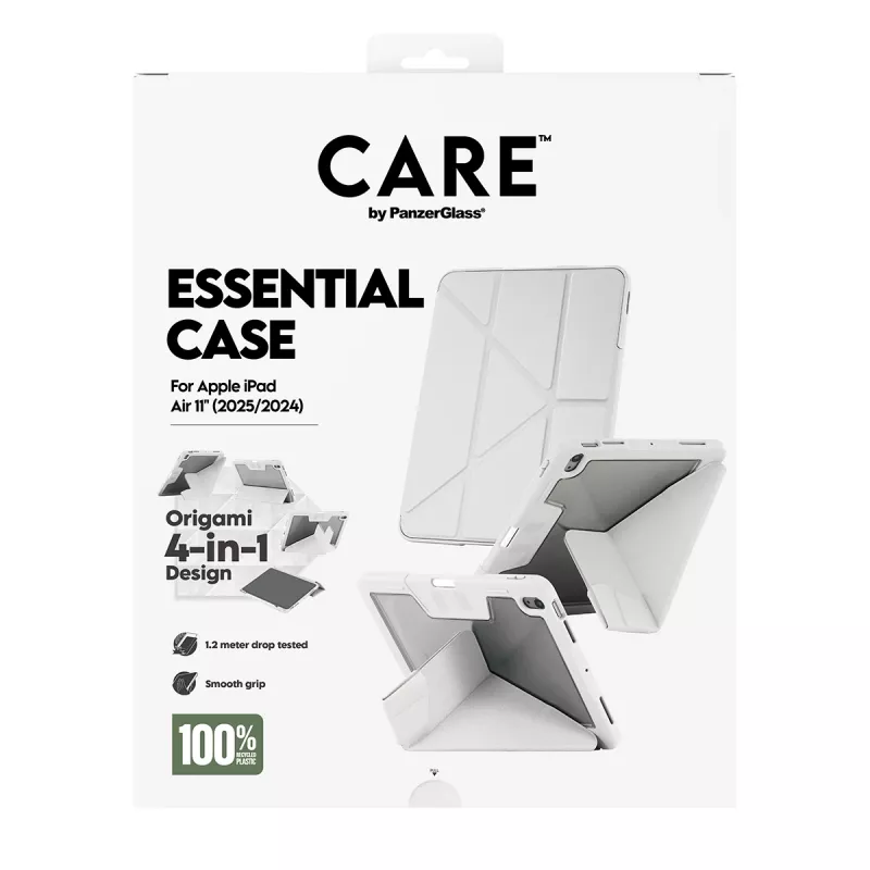 PanzerGlass CARE™ by Essential Case vaaleanharmaa iPad Air 11 tuumaa (2024-2026)