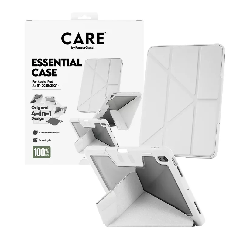 PanzerGlass CARE™ by Essential Case vaaleanharmaa iPad Air 11 tuumaa (2024-2026)