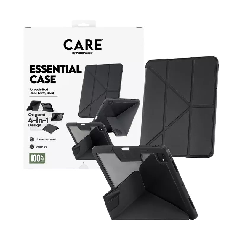Suoja-TPU-kotelo PanzerGlass iPad Pro 13 (2024–2025) — musta