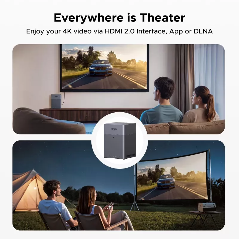 UGREEN NAS DH4300 Plus 4-paikkainen 120TB 2.5GbE ja USB-C