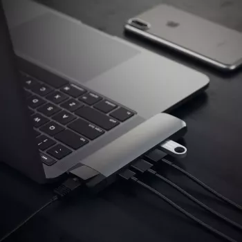 Kannettavan telakka Satechi ST-TCPHEM Thunderbolt 3 harmaa