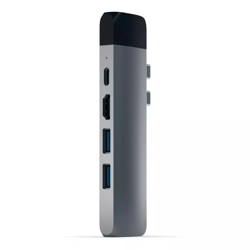 Satechi Type-C Pro Hub, 4K HDMI ja Ethernet, space gray (ST-TCPHEM)