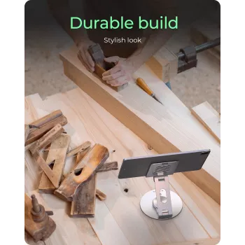 Älypuhelin- ja tablettiteline icybox IB-TH201-R — 360° kääntyvä teline puhelimille ja tableteille