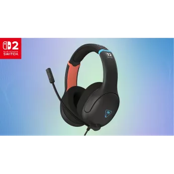 Turtle Beach Airlite Fit Charcoal musta langallinen pelikuuloke Flip-to-Mute-mikrofonilla, Over-Ear-mukavuus