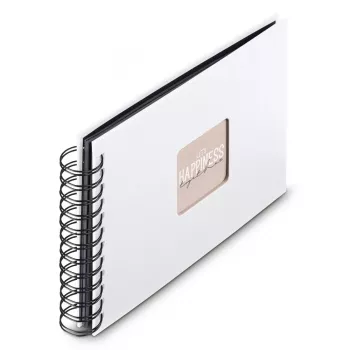 Hama 00009845 valokuva-albumi valkoinen 50 lehteä 10 x 15 kierresidonta