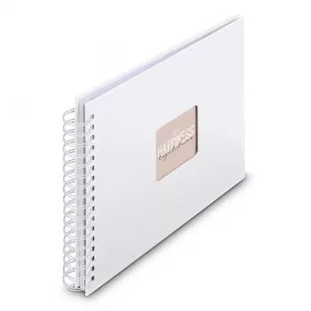 Hama 00009843 valokuva-albumi valkoinen 50 lehteä 10 x 15 kierresidonta
