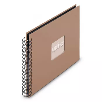 Hama 00009852 valokuva-albumi ruskea 100 lehteä kierresidonta