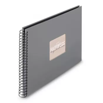 Hama 00009841 valokuva-albumi harmaa 50 lehteä kierresidonta